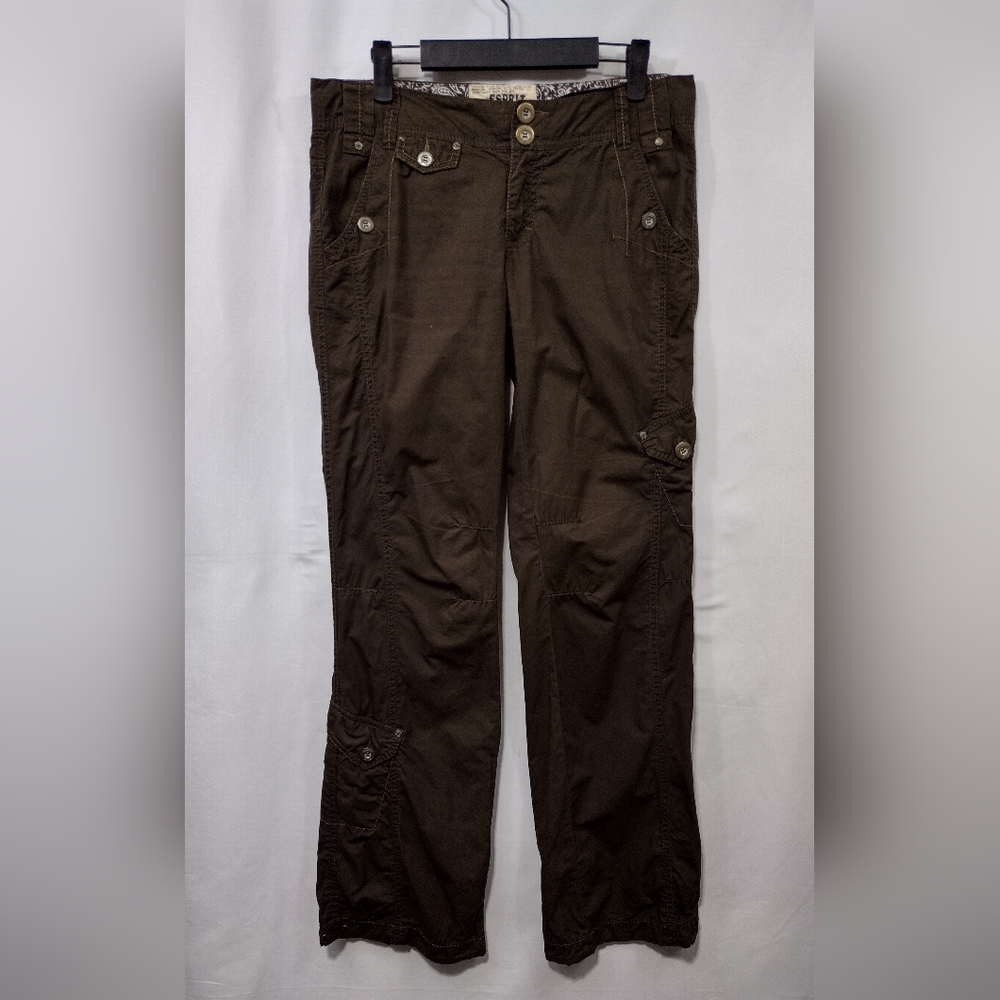 Esprit Play Krempel Hose Pants Women's 6 Brown Bobo Retro 90s Y2K